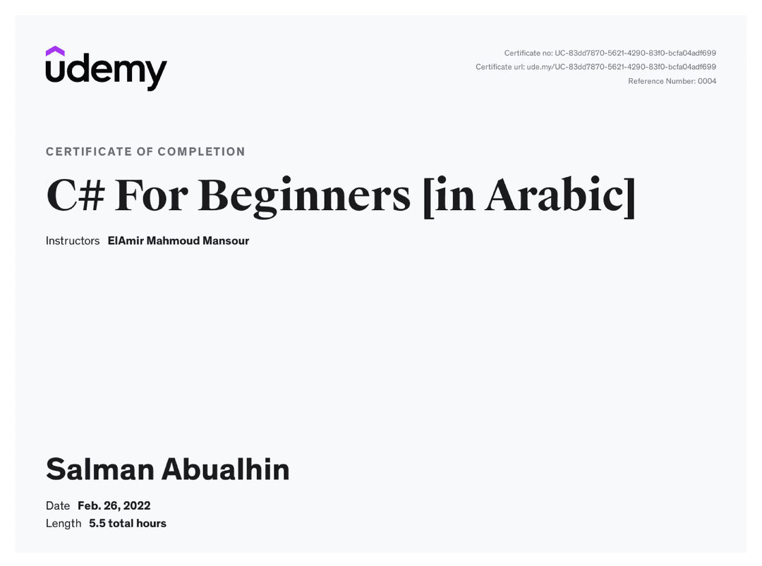 C# for Beginners [in Arabic]