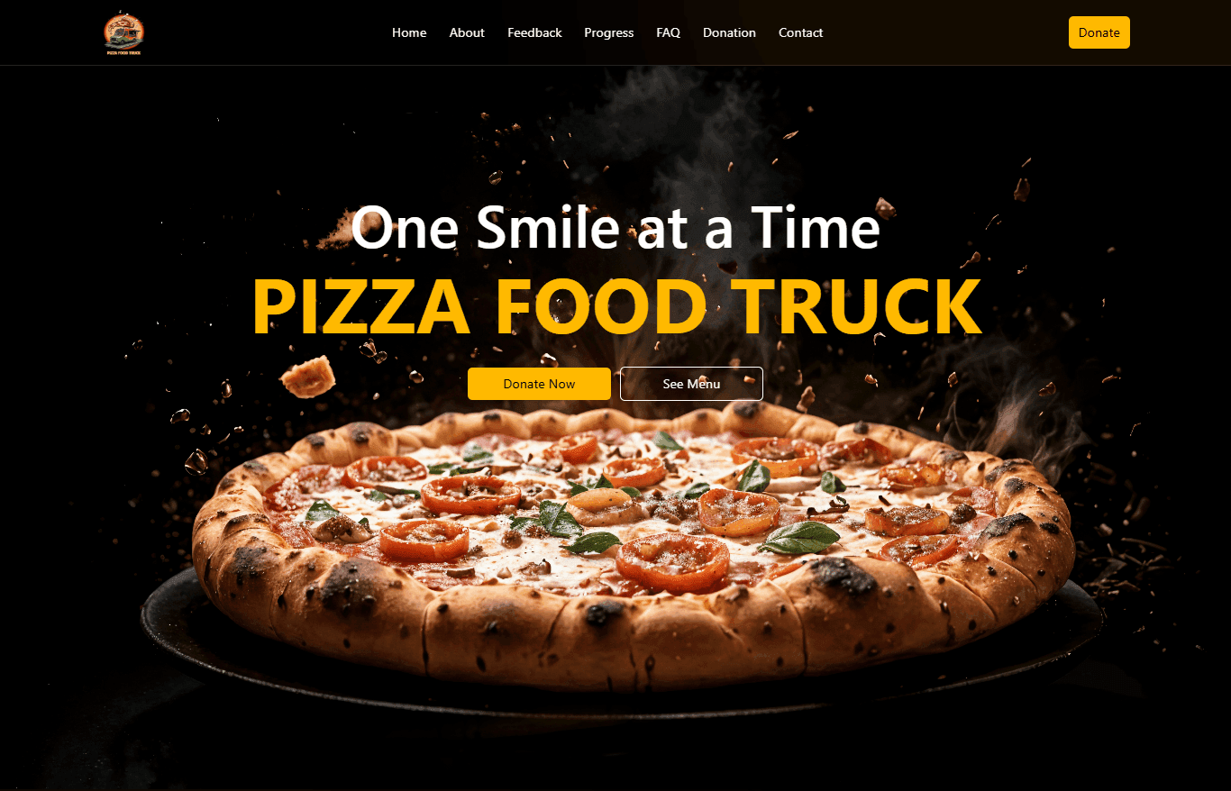 PizzaTruck – Online Donation Platform